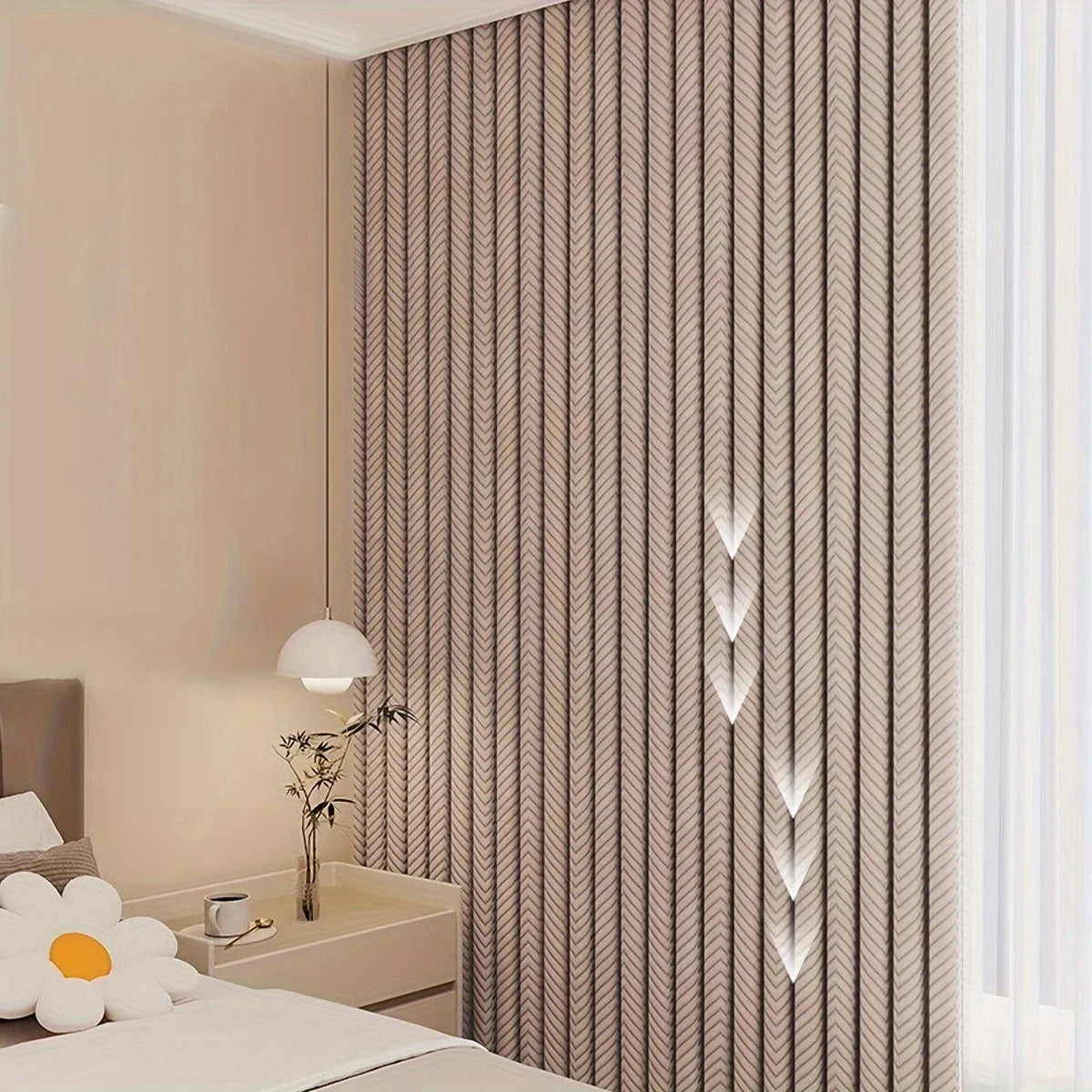 1Pc Thick Blackout Curtains with Velvet Lining, Comfortable Velvet