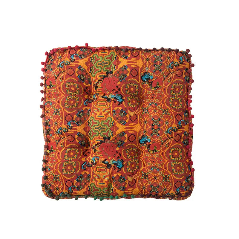 Boho Velvet Tufted Floor Cushion