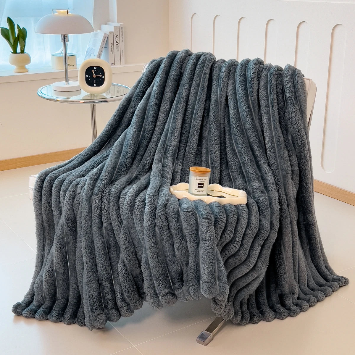Striped Multipurpose Throw Blanket