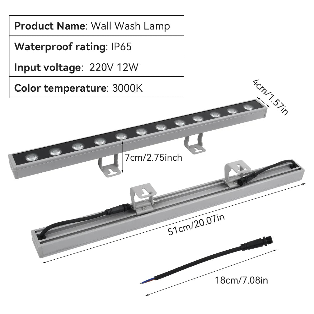 Wall Washer Light IP65 Aluminium