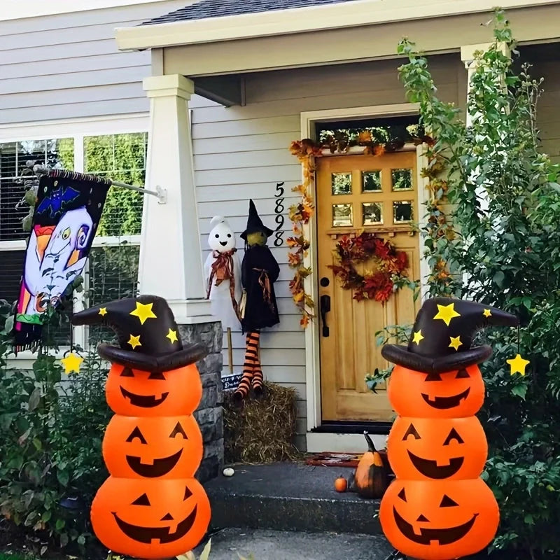Inflatable Pumpkin and Ghost Tumbler