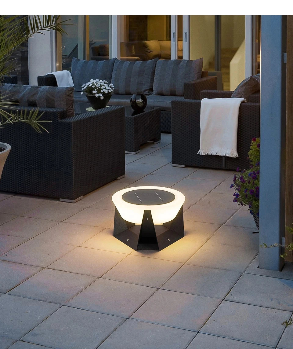Solar Post Light Outdoor Column Pillar Light 3000K IP65 Garden