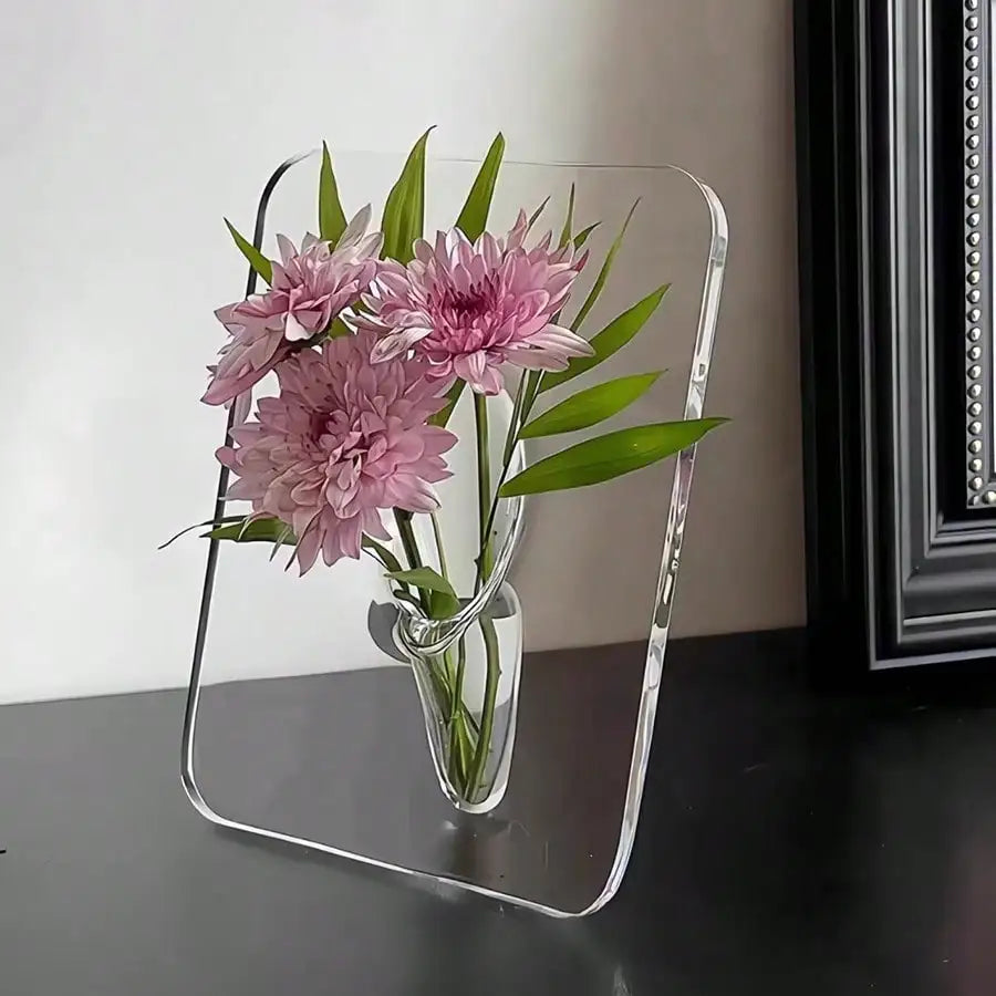 Clear Acrylic Frame Flower Vase