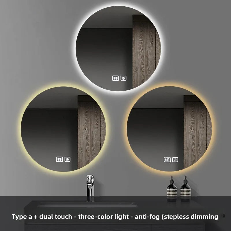 Smart Anti-Fog Round Vanity Mirror