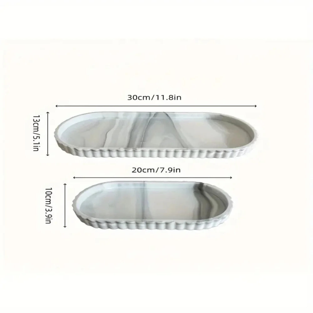 Silicone Oval Vanity Tray
