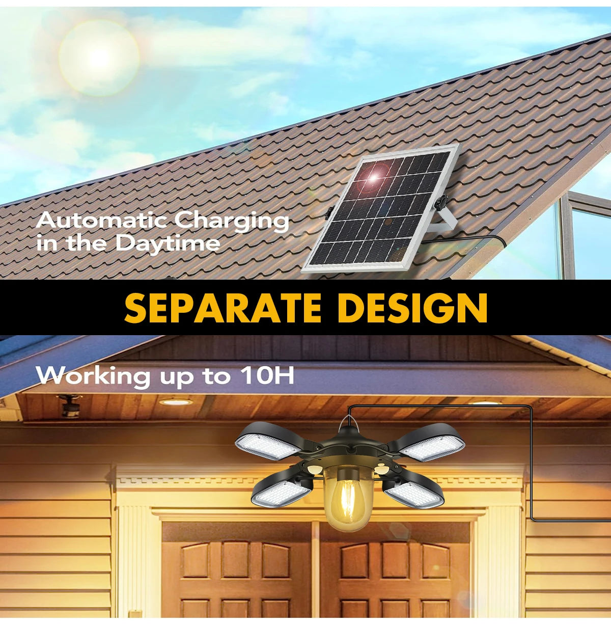 192led Solar Powered Barn Light Solar Shed Light