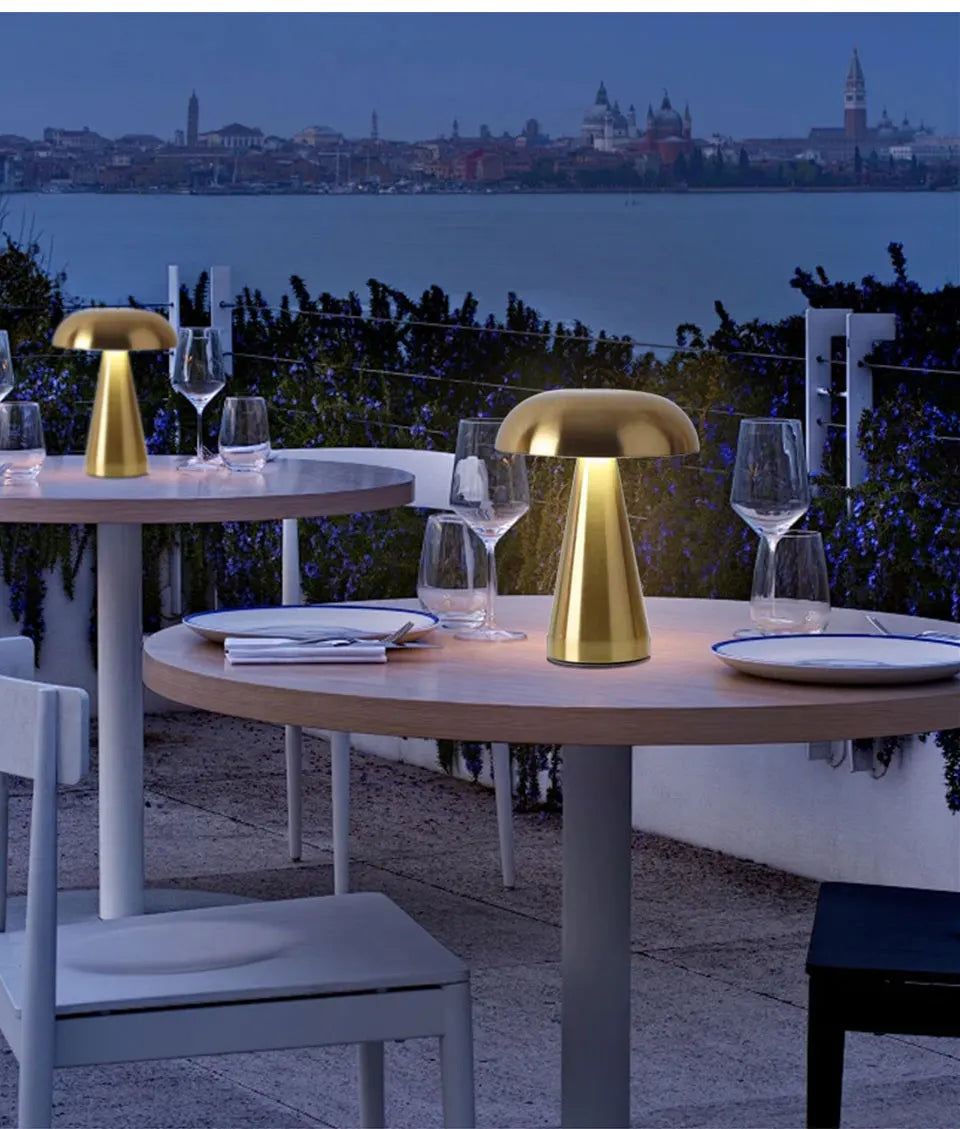 Retro Mushroom Touch Table Lamp