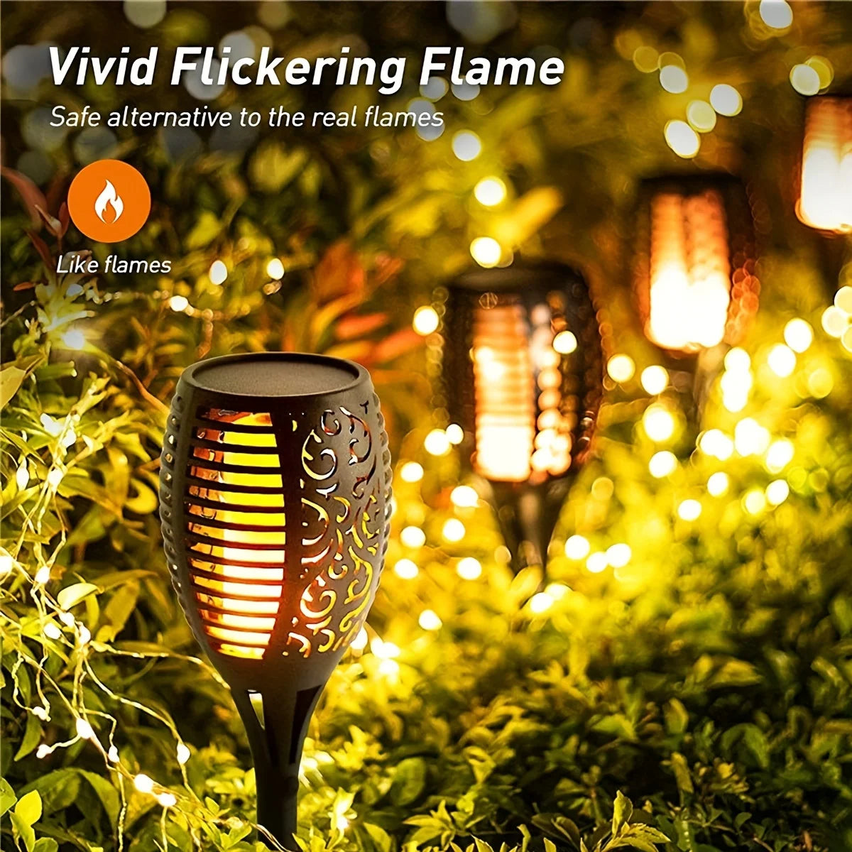 Solar Flame Torch Lights