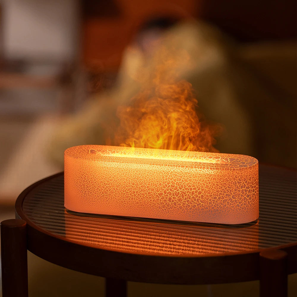 Essential Oil Aroma Diffuser Flame Air Humidifier Ultrasonic Cool Mist