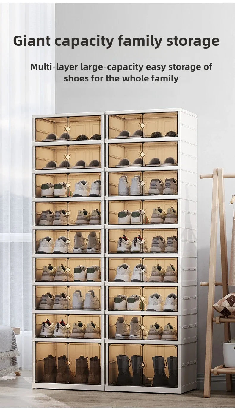 Foldable Transparent Shoe Storage Box