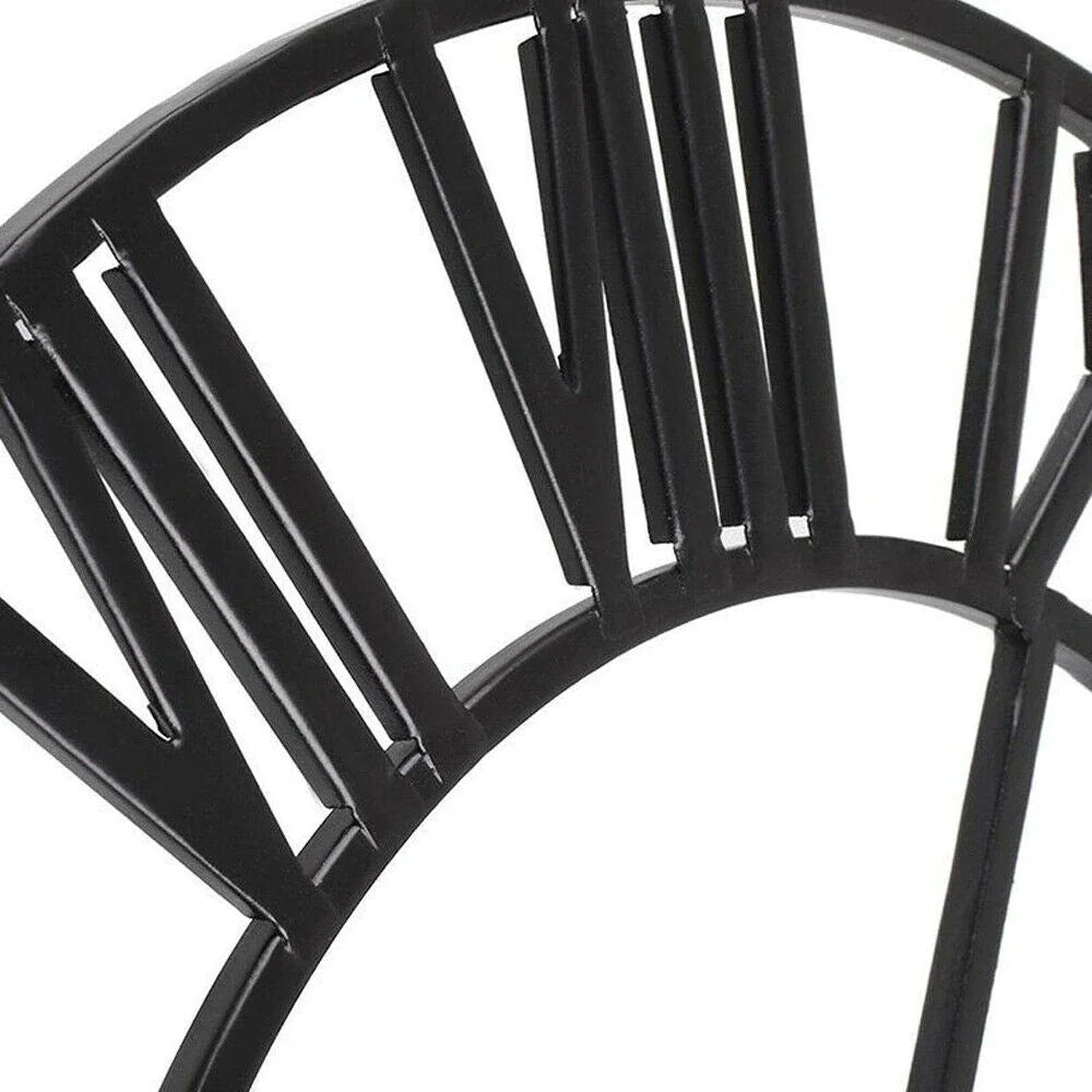 3D Roman Numeral Metal Wall Clock
