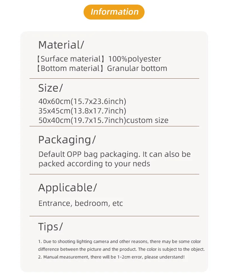 Stone Pattern Bathroom Mat Set