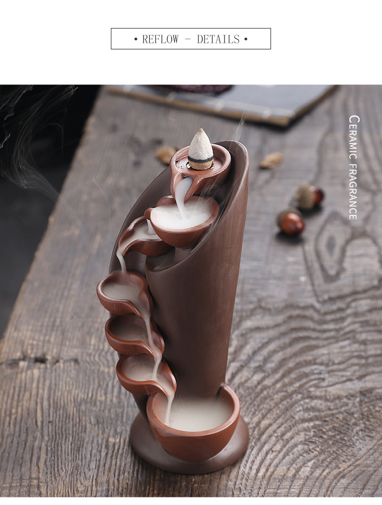Handmade Torch Waterfall Incense Burner