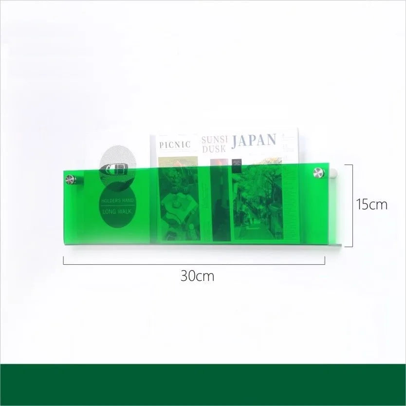 Acrylic Wall Magazine Rack