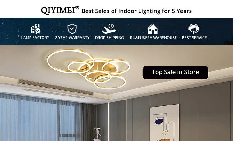 Modern LED Study Chandelier