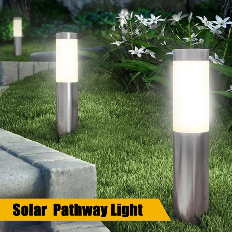 Solar Garden Pathway Lights Outdoor Waterproof LED Lighting Ground Plug