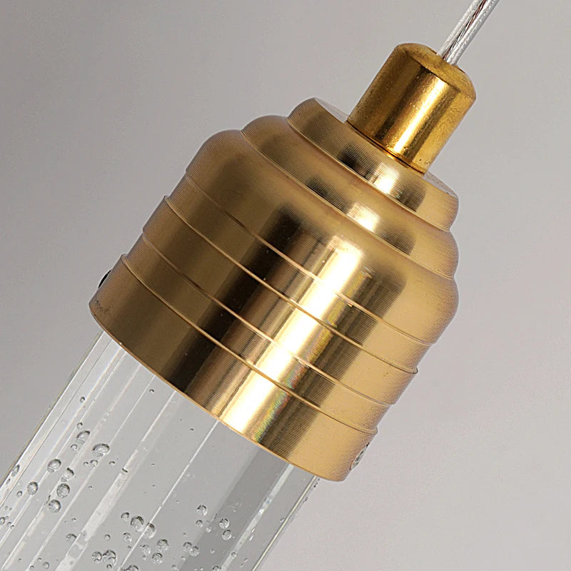 Luxury Gold Crystal Pendant Light