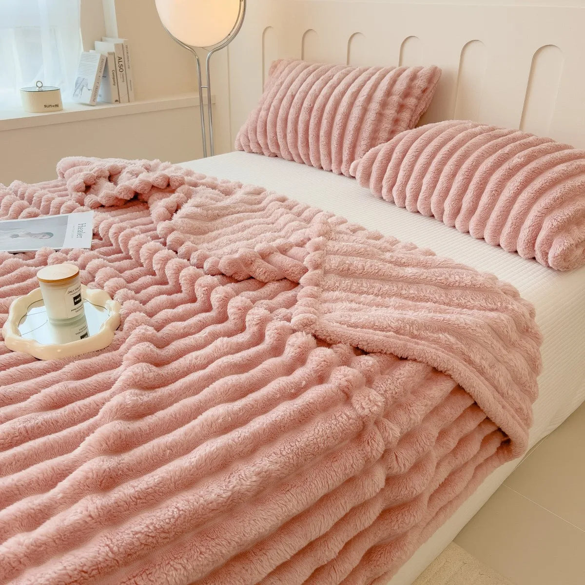Striped Multipurpose Throw Blanket