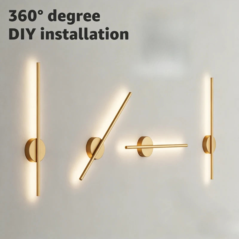 Wireless LED Wall Sconce USB Rechargeable Battery Operated Wall Light