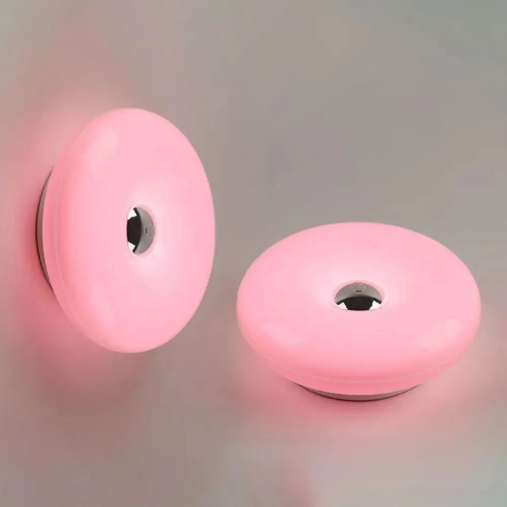 Tricolor Lighting Plastic Donut Wall Lamp Modern Energy Saving Touch