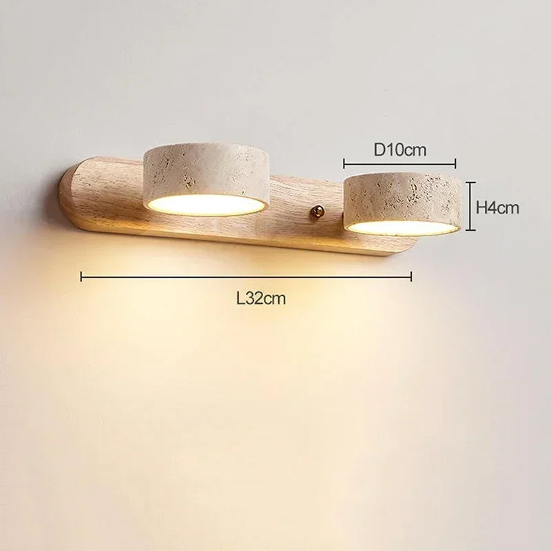 Travertine Spot Wall Light