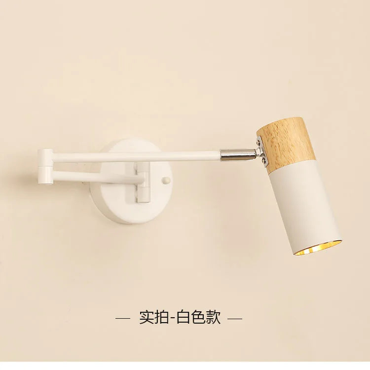 Modern Rocking Arm LED Wall Lamp Restaurant Bedroom Retractable Swing
