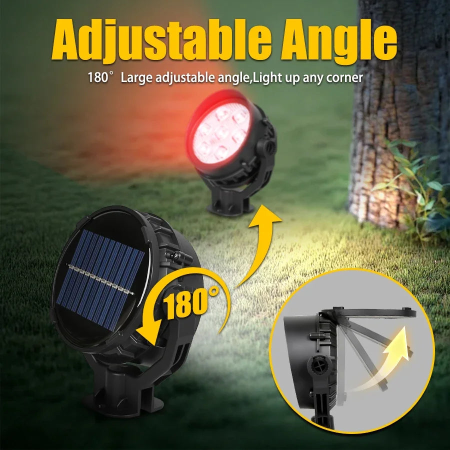 Adjustable Solar Landscape Spotlight