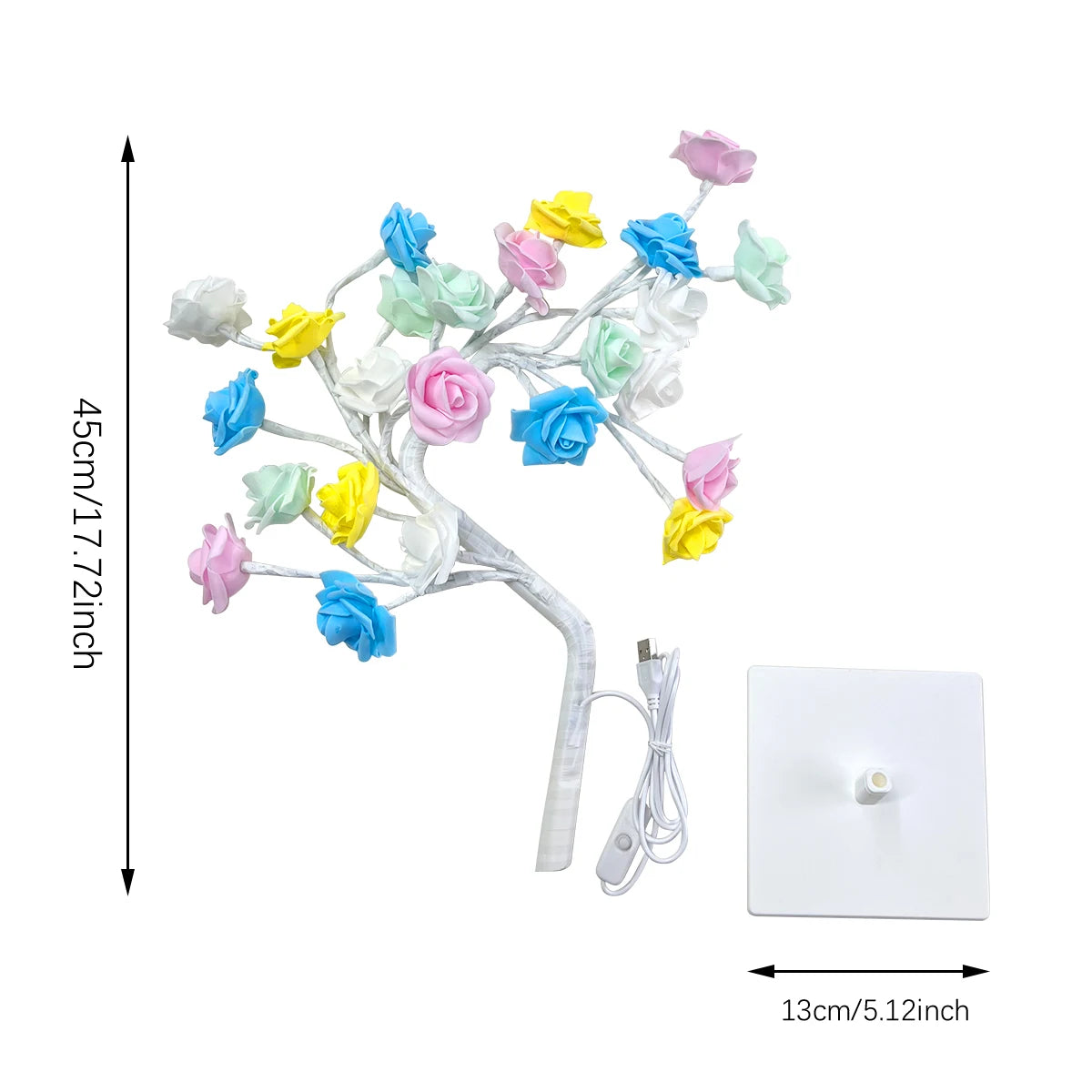 LED Rose Tree Night Light