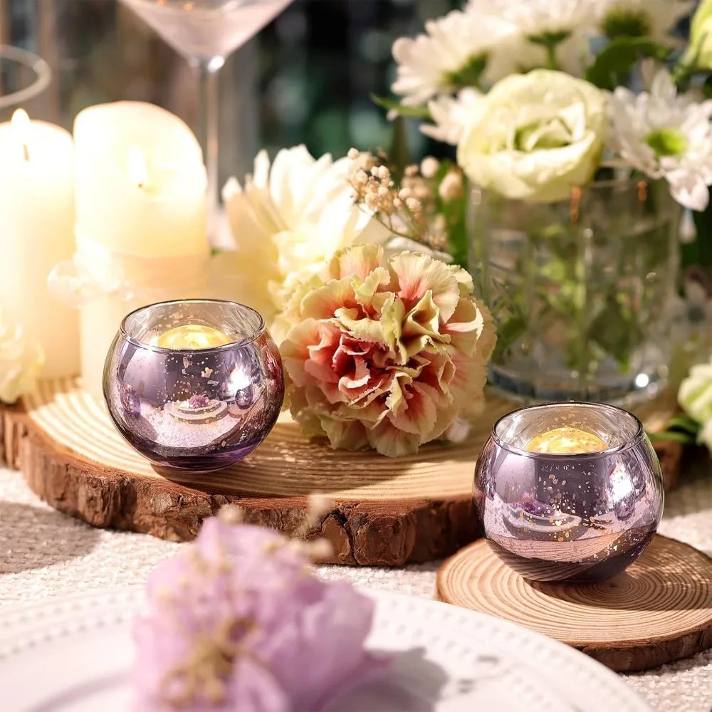 Mercury Glass Votive Candle Holders