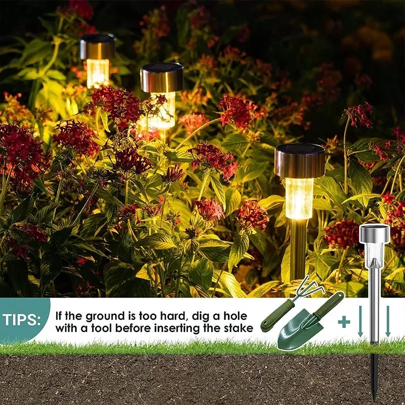 Solar Garden Lantern Pathway Set