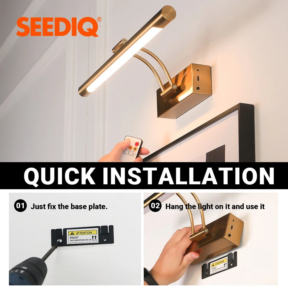Rechargeable Picture Light with Remote