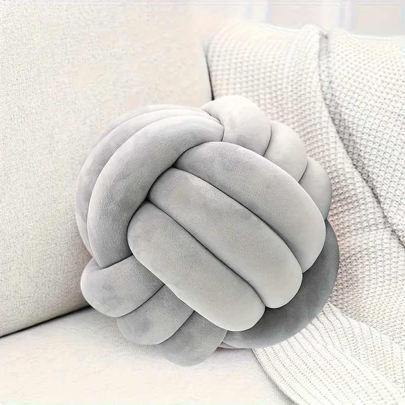 1pc Knot Pillow Ball Round Throw Pillow Home Decor Cushion Decorative