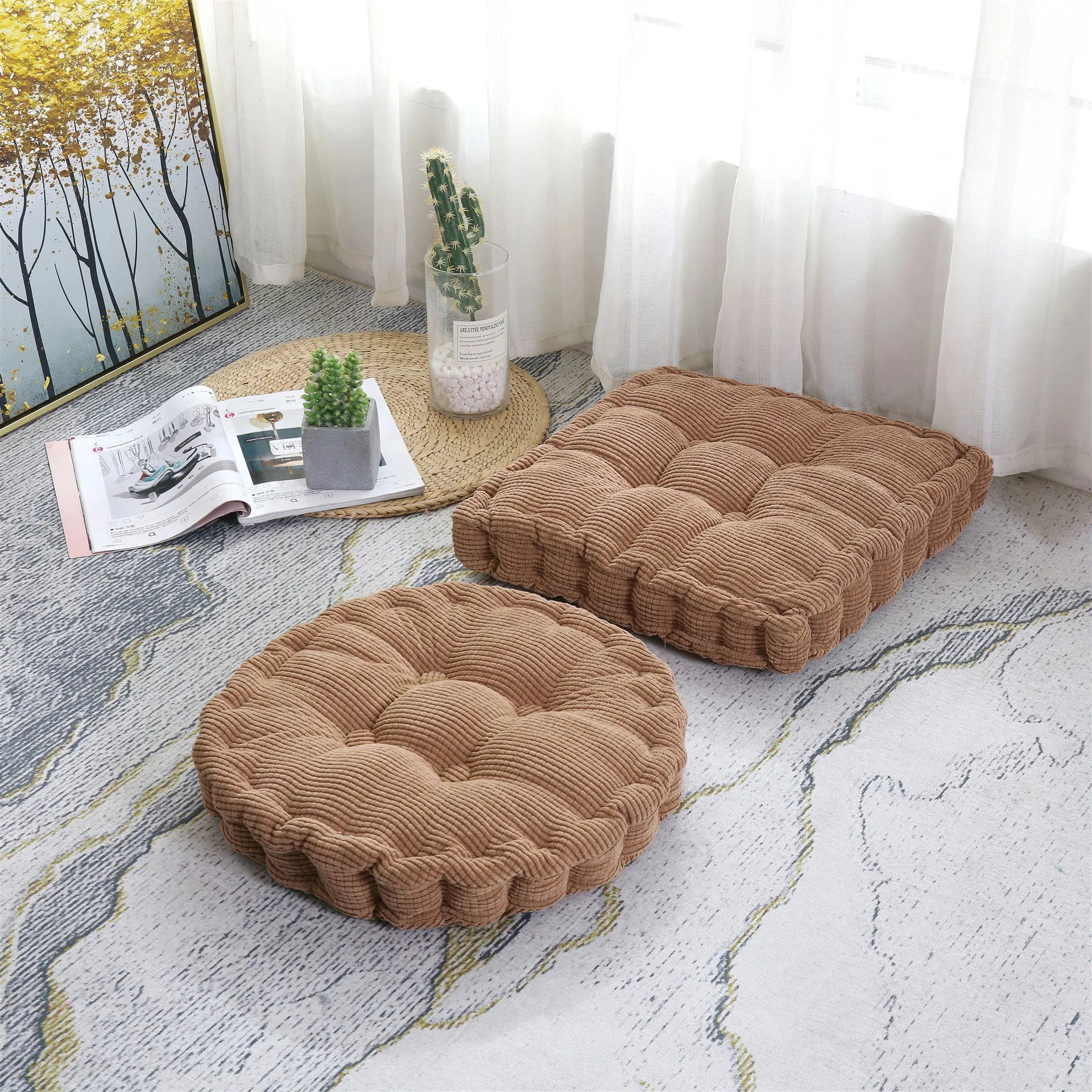 Tufted Meditation Floor Cushion