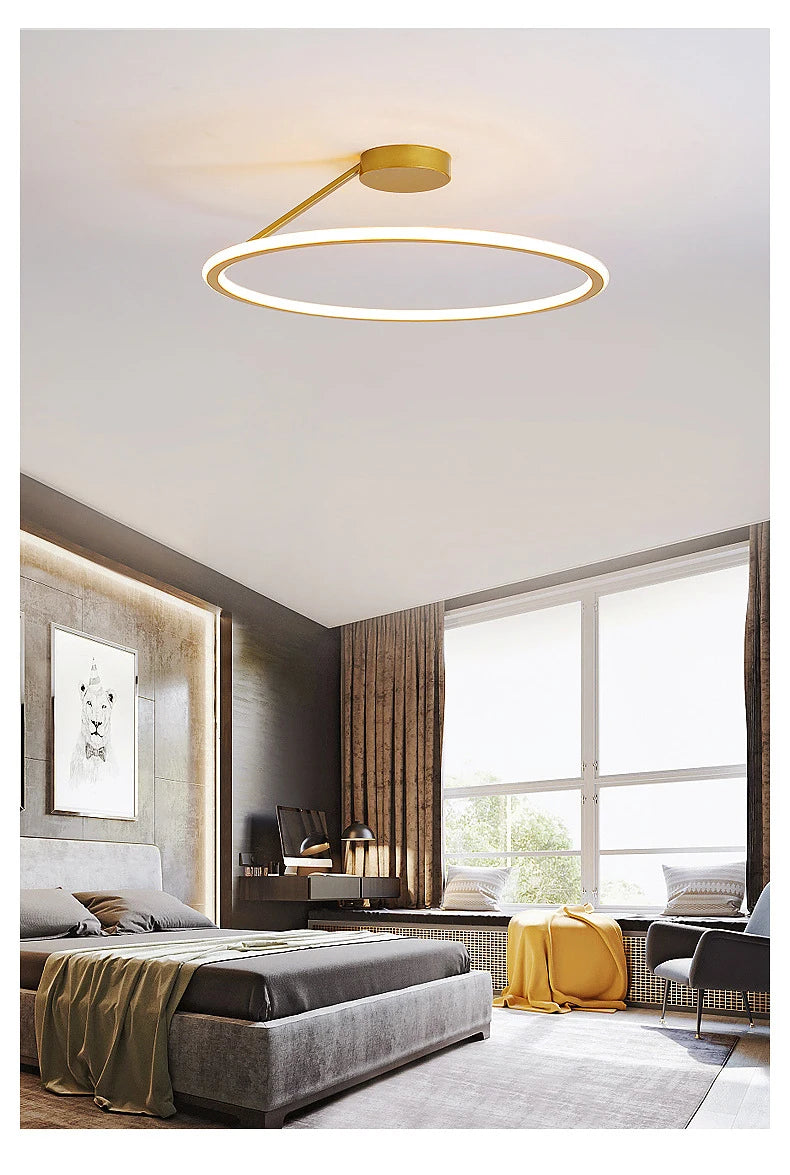 Simple Round Ring Ceiling Chandelier