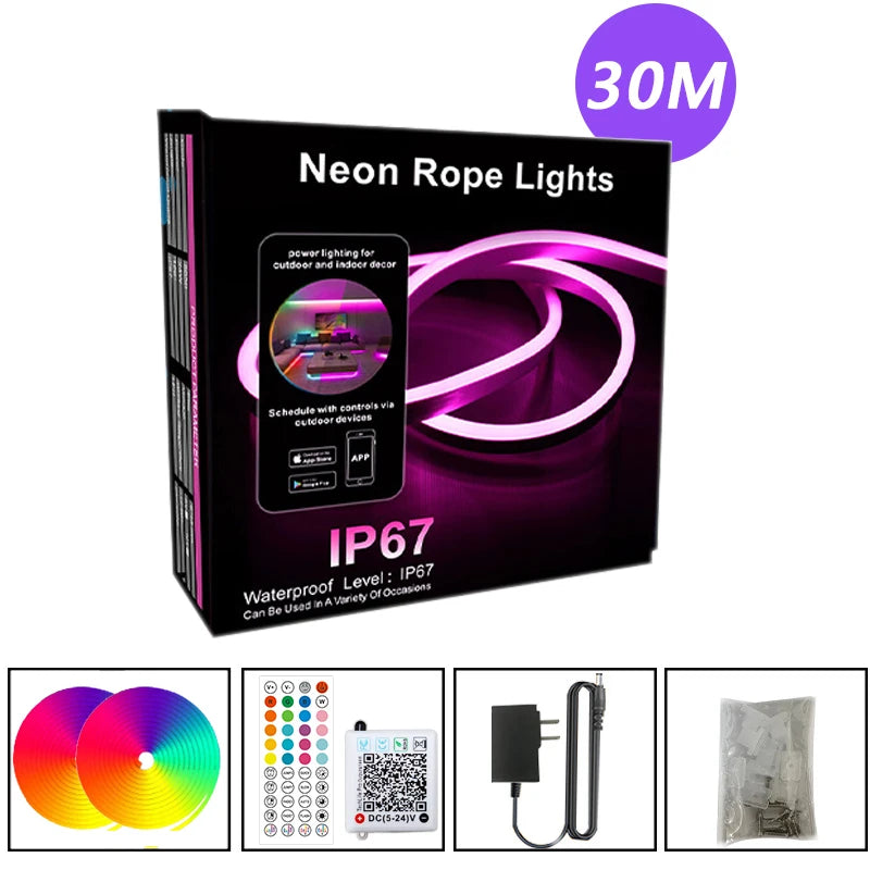 DC24V RGB Neon Rope Light