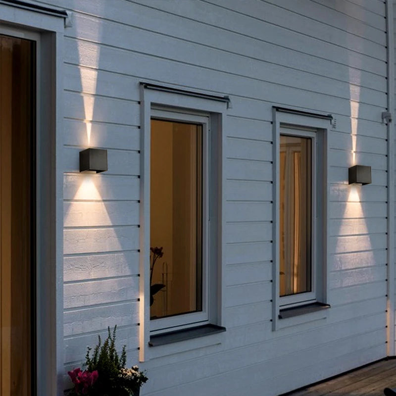 Motion Sensor LED Wall Lamp Outdoor Waterproof IP65 Up Down Sconce