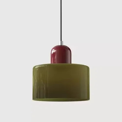 Vintage Stained Glass Chandelier for Bedside and Dining