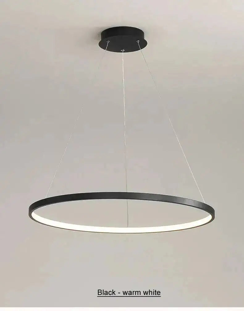 Nordic Aluminium Ring Chandelier