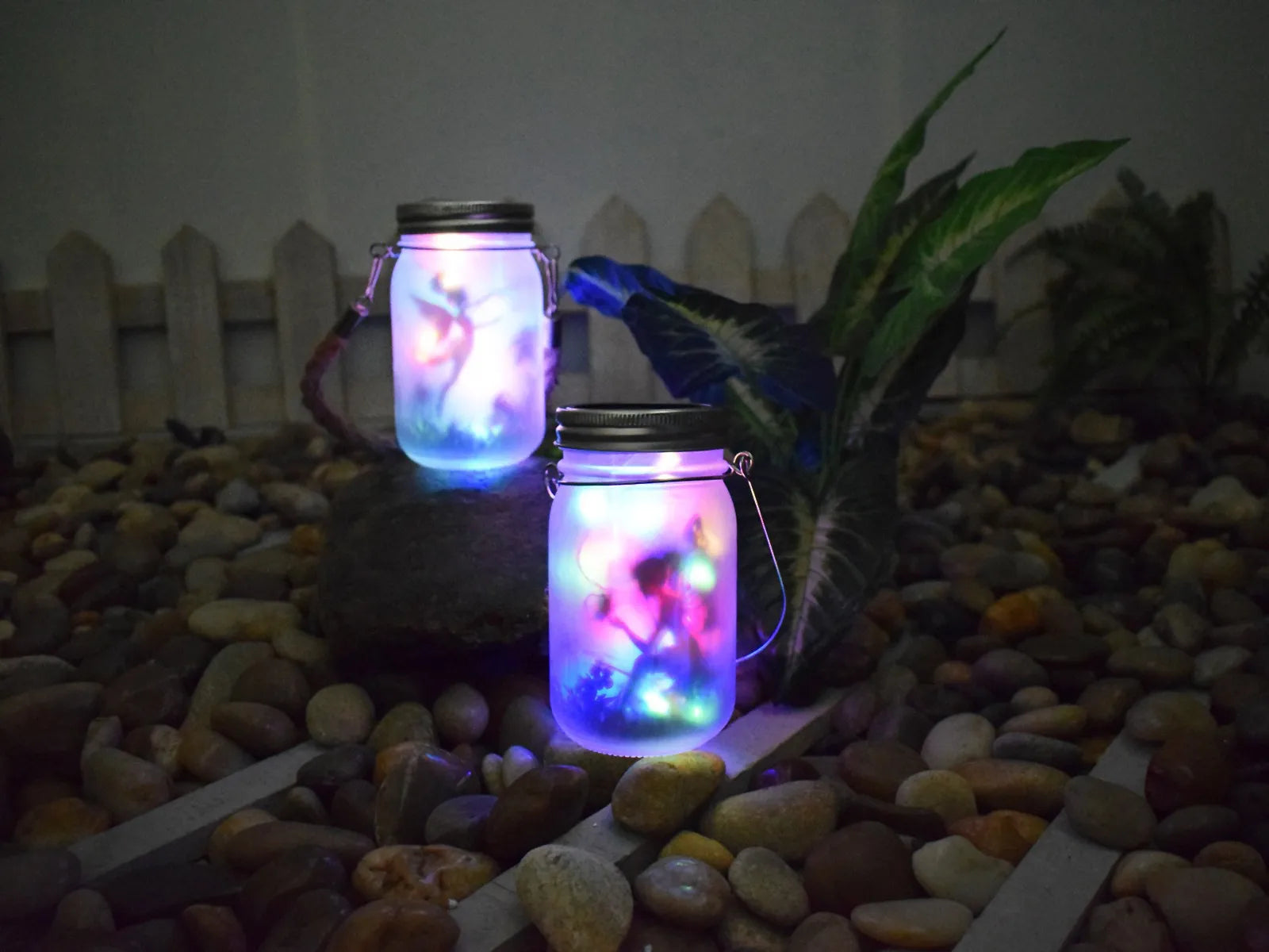 Solar Mason Jar Fairy Light Lantern