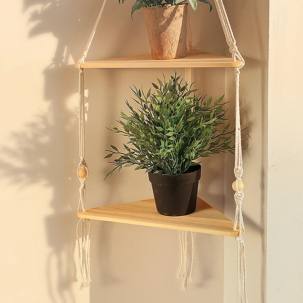 Macrame Wall Hanging Shelf