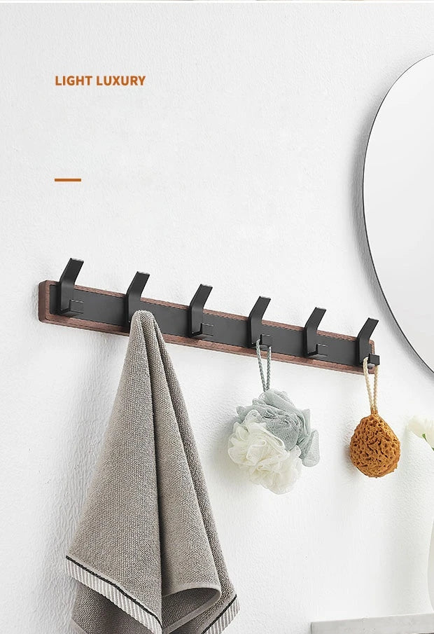 Walnut Wood Wall Coat Hook