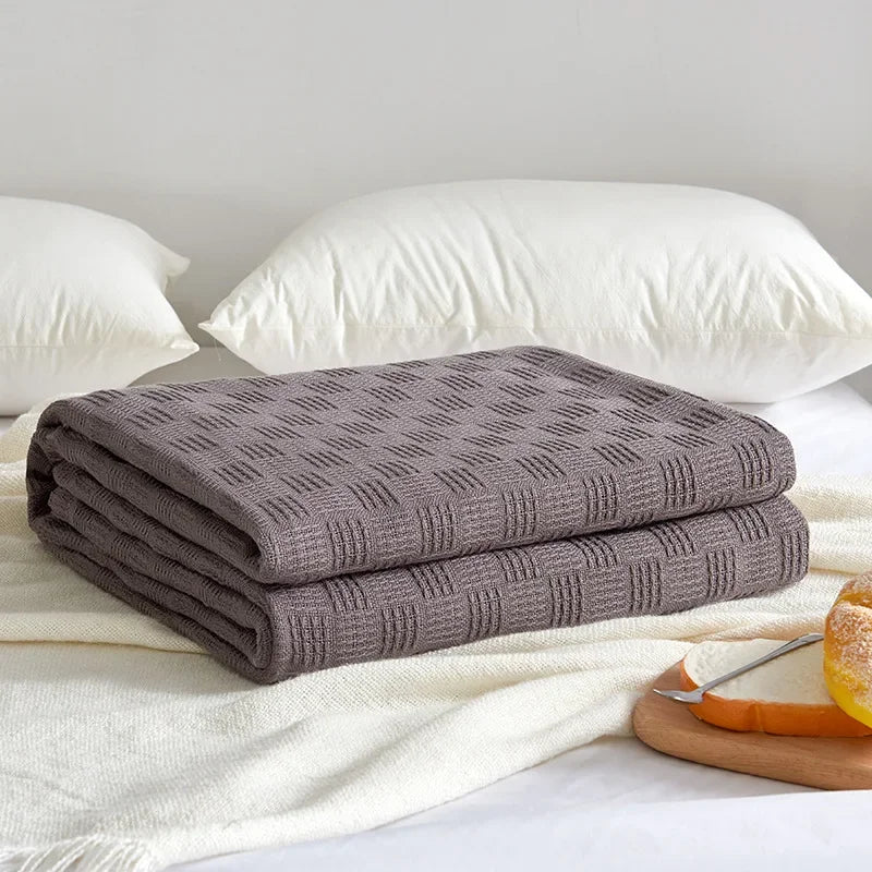 Cotton Gauze Knit Blanket