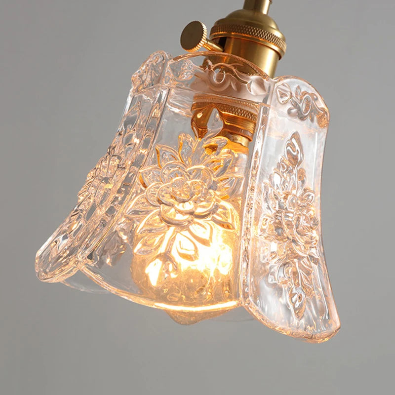 Nordic Flower Glass Pendant Light