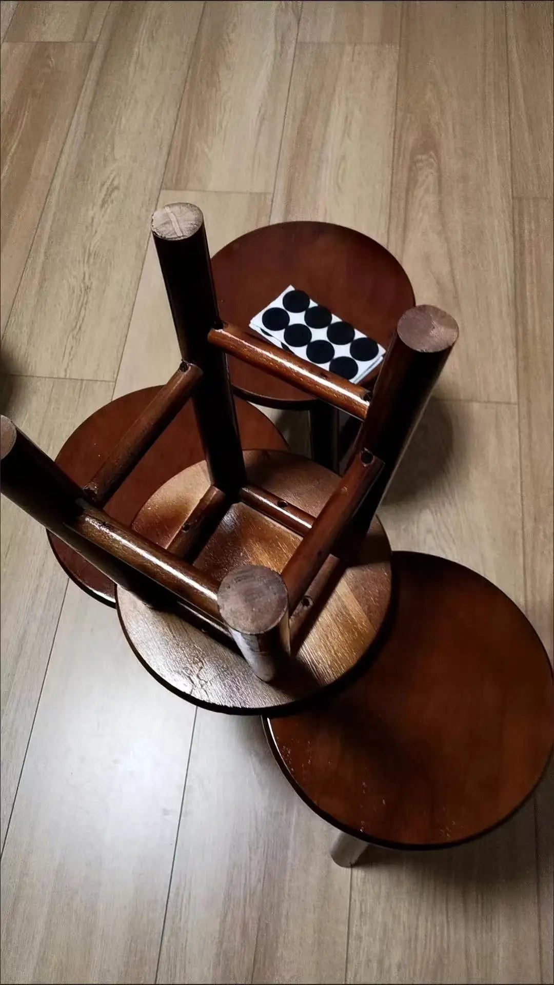 Solid Wood Round Stool