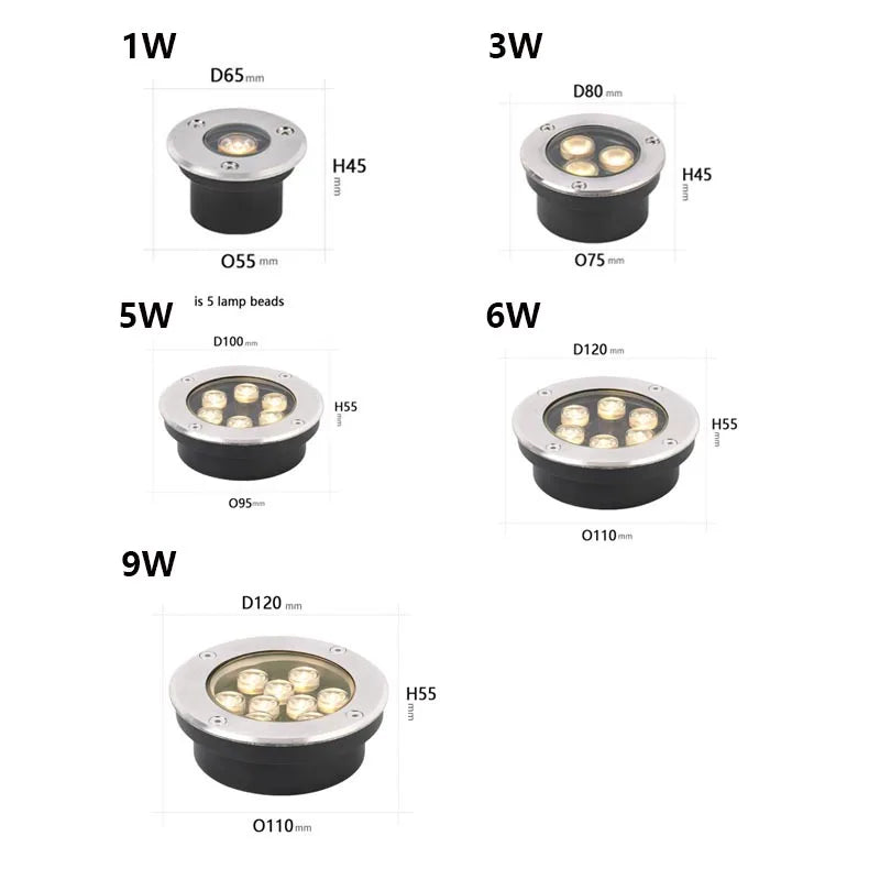 Slim Profile Inground Garden Light