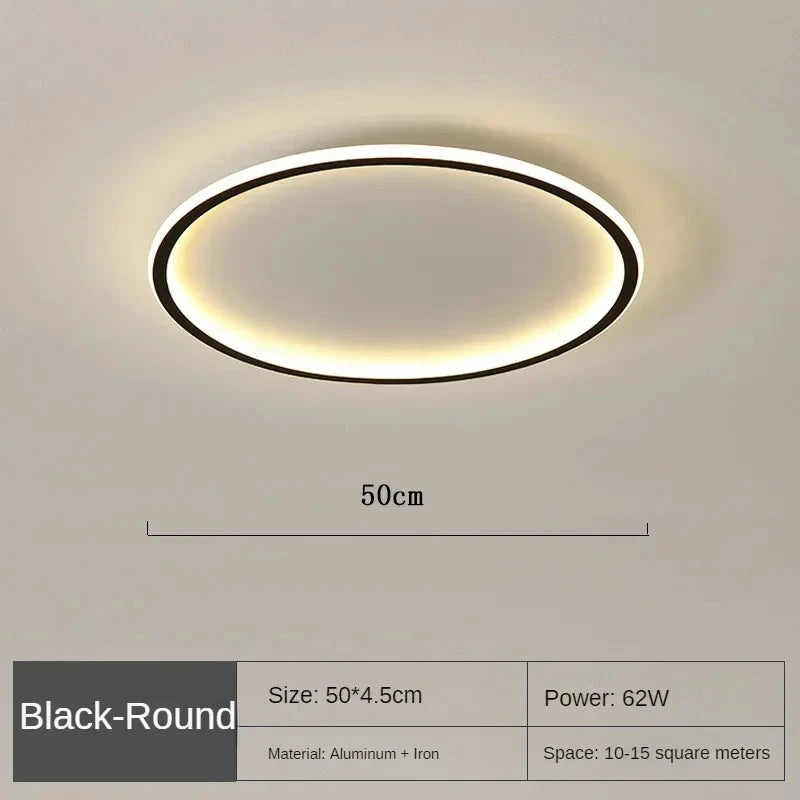 Minimalist Nordic Edge Ceiling Light