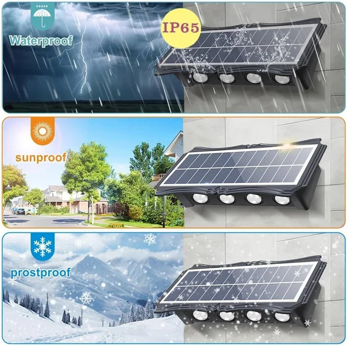 Up & Down Solar Wall Light