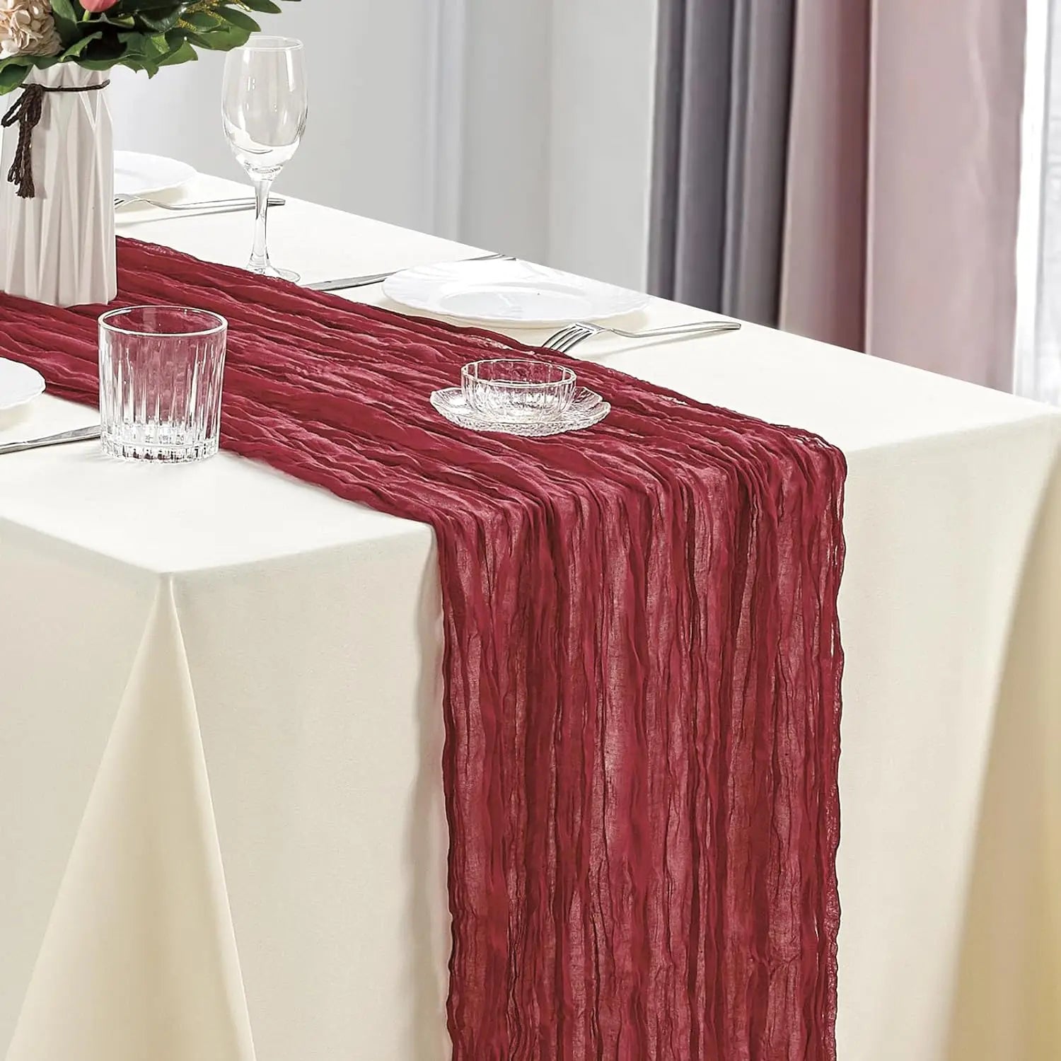 Cheesecloth Table Runners Set of 10