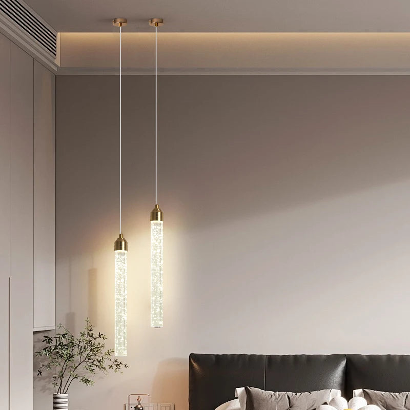 Luxury Gold Crystal Pendant Light