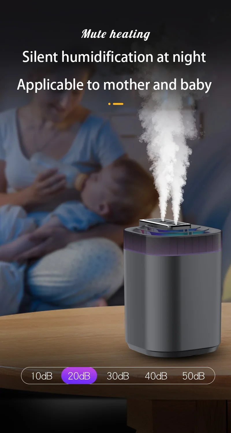 3L Ultrasonic Air Humidifier Cool Mist Humidifier with Night Light